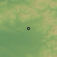 Shaded relief of the 48 km around Middleton, drawn from the GMTED2010 grid