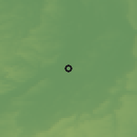 Shaded relief of the 48 km around Newark-on-Trent, drawn from the GMTED2010 grid