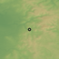 Shaded relief of the 48 km around New Mills, drawn from the GMTED2010 grid