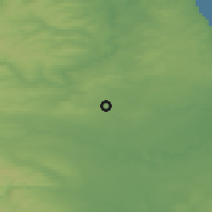 Shaded relief of the 48 km around Newton Aycliffe, drawn from the GMTED2010 grid