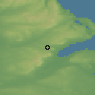 Shaded relief of the 48 km around Newtownabbey, drawn from the GMTED2010 grid