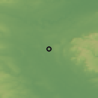 Shaded relief of the 48 km around Northallerton, drawn from the GMTED2010 grid