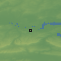 Shaded relief of the 49 km around Northfleet, drawn from the GMTED2010 grid