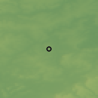 Shaded relief of the 49 km around North Milton Keynes, drawn from the GMTED2010 grid