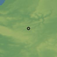 Shaded relief of the 49 km around Norton-Radstock, drawn from the GMTED2010 grid