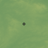 Shaded relief of the 49 km around Nuneaton, drawn from the GMTED2010 grid