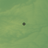 Shaded relief of the 48 km around Oakham, drawn from the GMTED2010 grid