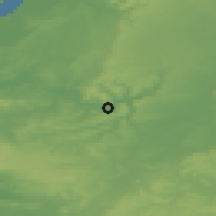 Shaded relief of the 49 km around Bath, drawn from the GMTED2010 grid