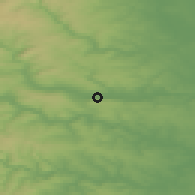 Shaded relief of the 48 km around Otley, drawn from the GMTED2010 grid