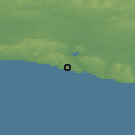 Shaded relief of the 49 km around Peacehaven, drawn from the GMTED2010 grid