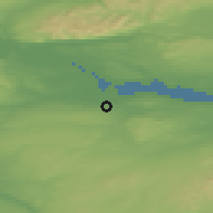 Shaded relief of the 47 km around Polmont, drawn from the GMTED2010 grid
