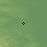 Shaded relief of the 48 km around Pontefract, drawn from the GMTED2010 grid