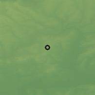 Shaded relief of the 49 km around Potters Bar, drawn from the GMTED2010 grid