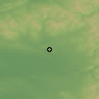 Shaded relief of the 48 km around Prestwich, drawn from the GMTED2010 grid