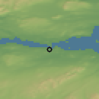 Shaded relief of the 47 km around Queensferry, drawn from the GMTED2010 grid