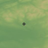 Shaded relief of the 48 km around Radcliffe, drawn from the GMTED2010 grid