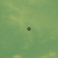 Shaded relief of the 49 km around Redditch, drawn from the GMTED2010 grid