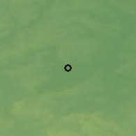 Shaded relief of the 49 km around Bedford, drawn from the GMTED2010 grid