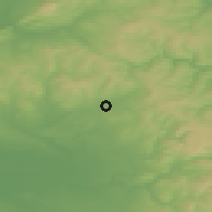 Shaded relief of the 48 km around Rochdale, drawn from the GMTED2010 grid