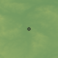 Shaded relief of the 49 km around Romney, drawn from the GMTED2010 grid