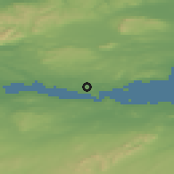 Shaded relief of the 47 km around Rosyth, drawn from the GMTED2010 grid