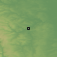 Shaded relief of the 48 km around Rotherham, drawn from the GMTED2010 grid