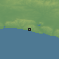 Shaded relief of the 49 km around Rottingdean, drawn from the GMTED2010 grid