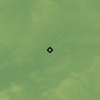 Shaded relief of the 49 km around Royal Leamington Spa, drawn from the GMTED2010 grid