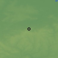 Shaded relief of the 49 km around Royston, drawn from the GMTED2010 grid