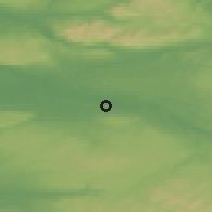 Shaded relief of the 47 km around Rutherglen, drawn from the GMTED2010 grid