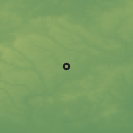Shaded relief of the 49 km around Saint Albans, drawn from the GMTED2010 grid