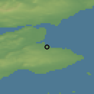 Shaded relief of the 47 km around Saint Andrews, drawn from the GMTED2010 grid