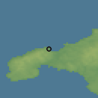 Shaded relief of the 49 km around Saint Ives, drawn from the GMTED2010 grid
