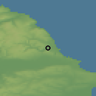 Shaded relief of the 48 km around Scalby, drawn from the GMTED2010 grid