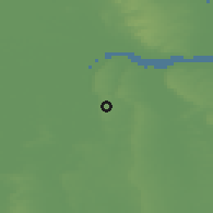 Shaded relief of the 48 km around Scunthorpe, drawn from the GMTED2010 grid