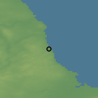 Shaded relief of the 48 km around Seaham, drawn from the GMTED2010 grid