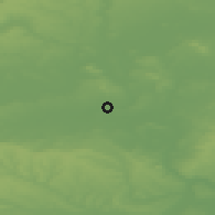 Shaded relief of the 49 km around Abingdon, drawn from the GMTED2010 grid