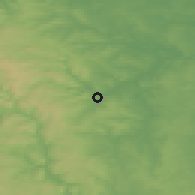 Shaded relief of the 48 km around Sheffield, drawn from the GMTED2010 grid