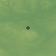 Shaded relief of the 48 km around Shepshed, drawn from the GMTED2010 grid