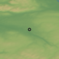 Shaded relief of the 47 km around Bellshill, drawn from the GMTED2010 grid