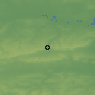 Shaded relief of the 49 km around Shoreham, drawn from the GMTED2010 grid