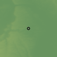 Shaded relief of the 48 km around Sleaford, drawn from the GMTED2010 grid