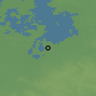 Shaded relief of the 49 km around Soham, drawn from the GMTED2010 grid
