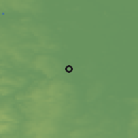 Shaded relief of the 48 km around Bentley, drawn from the GMTED2010 grid