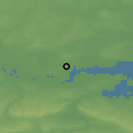 Shaded relief of the 49 km around Stanford le Hope-Corringham, drawn from the GMTED2010 grid