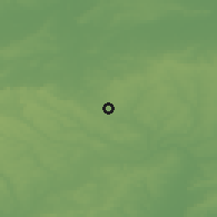 Shaded relief of the 49 km around Stevenage, drawn from the GMTED2010 grid