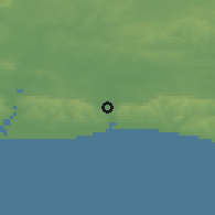 Shaded relief of the 49 km around Steyning-Upper Beeding, drawn from the GMTED2010 grid