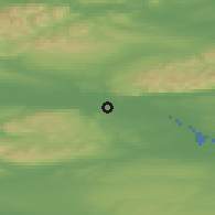 Shaded relief of the 47 km around Stirling, drawn from the GMTED2010 grid