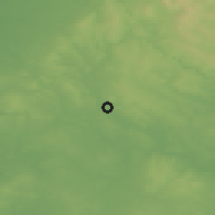 Shaded relief of the 48 km around Stone, drawn from the GMTED2010 grid