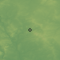 Shaded relief of the 49 km around Stourbridge, drawn from the GMTED2010 grid